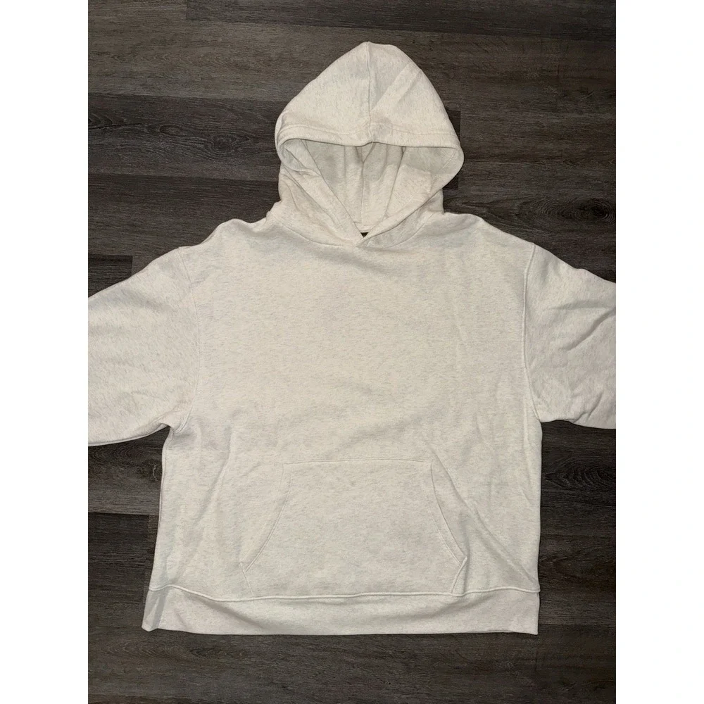 Women's Oversized Hooded Pullover Sweatshirt - Wild Fable Heather Gray XXL - Picture 10 of 12
